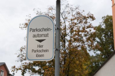 Parkmetre ayrıntıları ve kutup Denetim Masası Güney Almanya ile