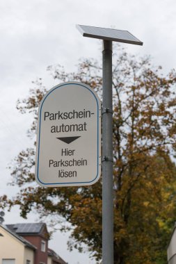Parkmetre ayrıntıları ve kutup Denetim Masası Güney Almanya ile