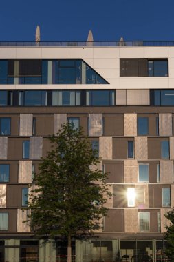 modern otel cephe sabah stuttgart yakınındaki Güney Almanya'da ışık