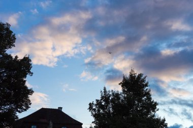 Almanya Europe Stuttgart güzel günbatımı manzara günbatımı güneş panelleri mahalle açık Park Hills