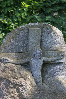 Yaz Güney Almanya tarihi şehir mezarlığında