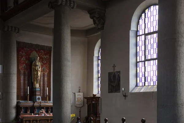 Historické Město Bavorsko Jižním Německu Létě Uvidíte Ozdoby Svícny Stropy — Stock fotografie