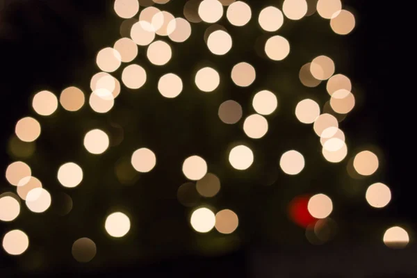 Arbre Noël Bokeh Flou Sur Marché Novembre Ville Historique Sud — Photo