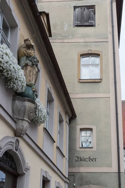 Historické Město Bavorsko Jižním Německu Létě Uvidíte Staré Kostelem Budovy — Stock fotografie