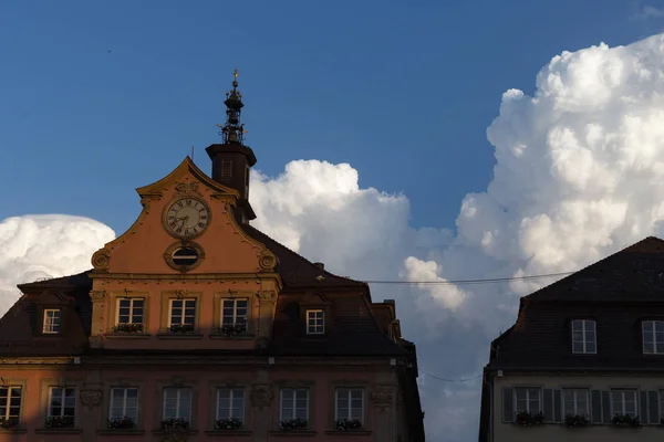 Una Noche Julio Una Ciudad Imperial Sur Alemania Fuerte Humedad — Foto de Stock