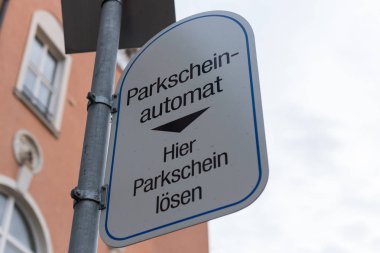 Parkmetre ayrıntıları ve kutup Denetim Masası Güney Almanya ile