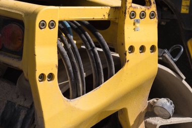 Alman roadroller parçaları ve Ayrıntılar.