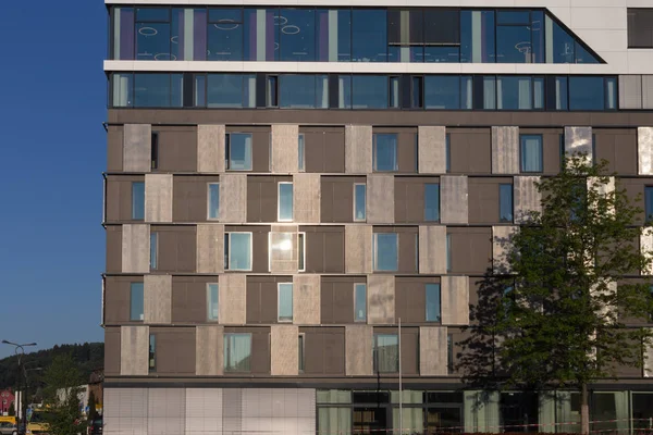 Moderna Fachada Del Hotel Luz Mañana Sur Alemania Cerca Stuttgart —  Fotos de Stock