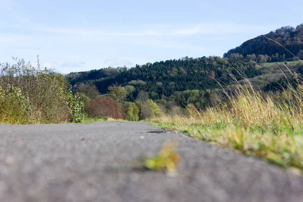 Bicicleta Ejercicio Aire Libre Sur Alemania Campo Otoño — Foto de Stock