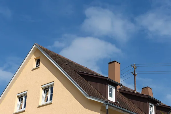 Ländliche Architektur Des Ländlichen Bauens Mit Solar Und Outdoor Objekten — Stockfoto