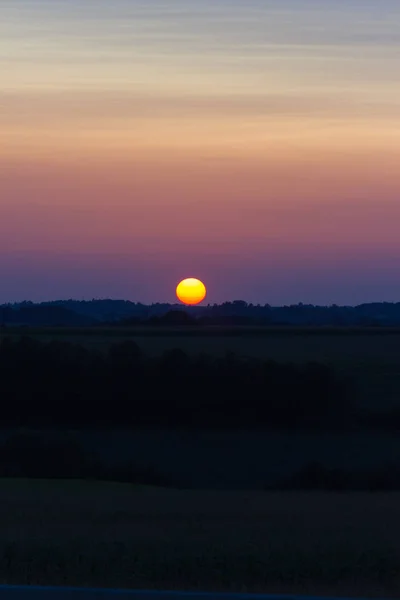 Warmes Licht Mit Orangen Und Grünen Und Gelben Farben Verleihen — Stockfoto