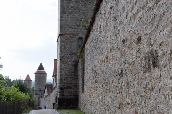 Una Ciudad Histórica Bavaria Sur Alemania Verano Viejas Torres Techos — Foto de Stock