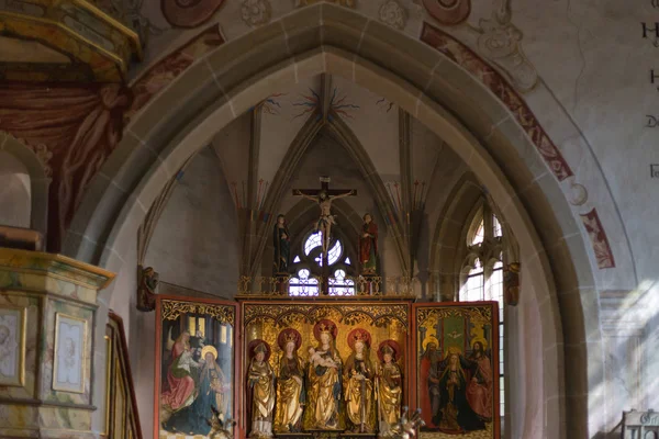 Bir Şehir Güney Almanya Güz Chapelle Süsler Bayramı Tavanlar Gibi — Stok fotoğraf