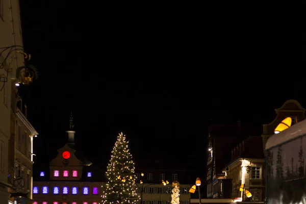 Feria Navidad Con Decoración Navideña Mercado Noviembre Sur Ciudad Histórica — Foto de Stock