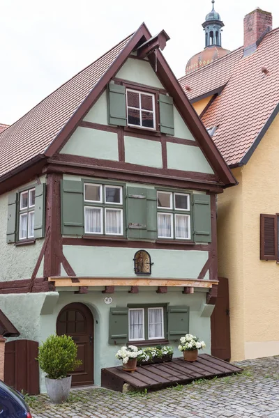 Una Ciudad Histórica Bavaria Sur Alemania Verano Viejos Edificios Madera —  Fotos de Stock