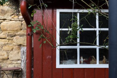 Güney Almanya tarihi şehir şehir Münih ve stuttgart sonbahar ay Kasım arasında çerçeve binalarda duvar ve cephe mimarisi