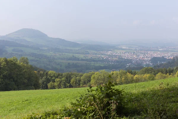 Grön Gräsmatta Solig Dag Tyskland — Stockfoto