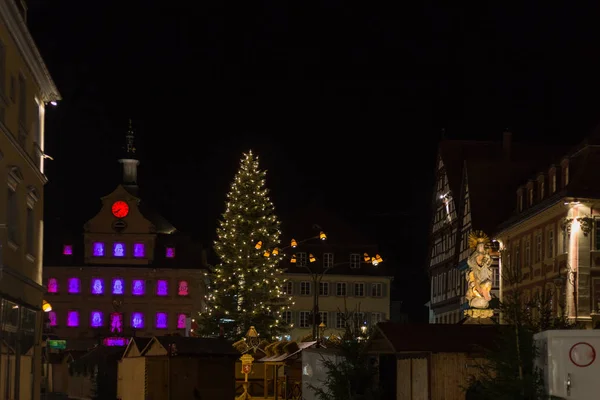 Feria Navidad Con Decoración Navideña Mercado Noviembre Sur Ciudad Histórica — Foto de Stock