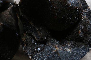 stuttgart şehir ve Güney Almanya Münih yakınındaki bazı parlak taşlarla kahverengi koyu siyah renklerde taş sanat