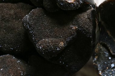 stuttgart şehir ve Güney Almanya Münih yakınındaki bazı parlak taşlarla kahverengi koyu siyah renklerde taş sanat