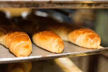 kahverengi lezzetli renkleri Güney Almanya'da bir fırın fırın hamur işleri ve altın ile bir fırın ekmek