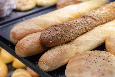 topuz ekmek ve bir fırın Güney Almanya'da sandviç rulo