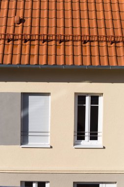 modern şehir cepheler mimari Güney Almanya mavi gökyüzü güneşli bahar gün içinde