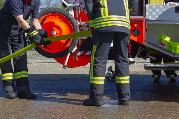 Corpo Bombeiros Ação Sul Alemanha — Fotografia de Stock