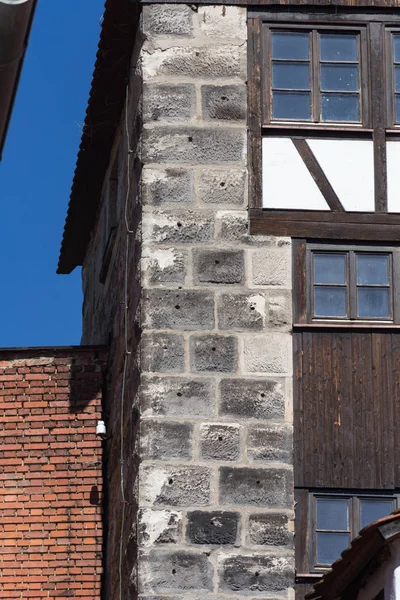 Місто Фасади Історичний Стиль Південній Німеччині — стокове фото