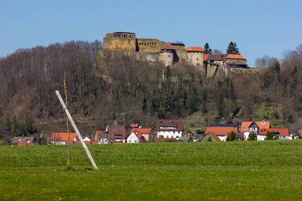 Knights Castle High Mountain Eastern Springtime Holiday South Germany — Stock Photo, Image