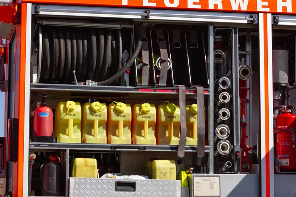 Detalles Del Coche Departamento Bomberos Sur Alemania — Foto de Stock