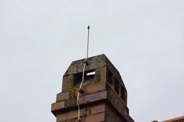 Antena Telhado Edifício Histórico Vintage Primavera Páscoa Alemanha Sul — Fotografia de Stock