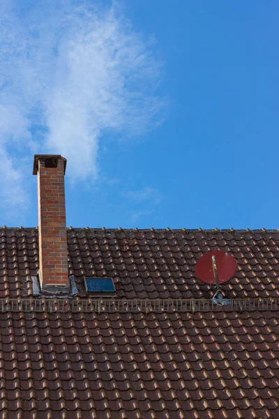 Historische Stad Gevels Zuid Oost Duitsland Lente Een Zonnige Avond — Stockfoto