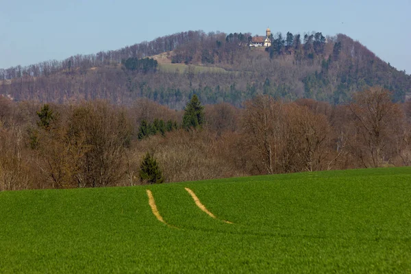 Tierras Altas Alemania Central Vacaciones Primavera Pascua Con Cielo Azul —  Fotos de Stock