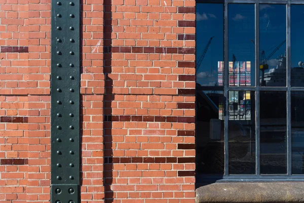 Hamburgo Fishmarket Arquitectura Fachadas Detalles Cielo Azul Sol Cálido Primavera — Foto de Stock