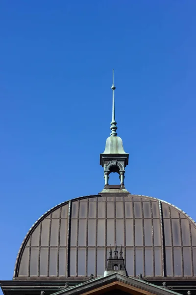 Hamburgo Arquitetura Mercado Peixe Fachadas Detalhes Céu Azul Sol Quente — Fotografia de Stock