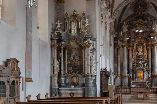 Templom Oltárán Belső Dekoráció Reneszánsz Barokk Stílusban Történelmi Város Dél — Stock Fotó