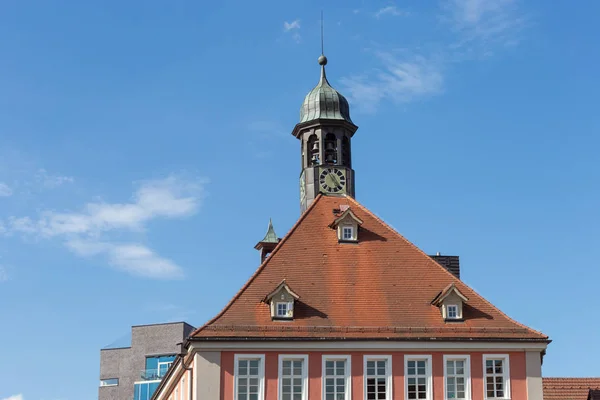 Ramen Townhall Rooftop Och Fasader Södra Tyskland Historiska Staden Heter — Stockfoto