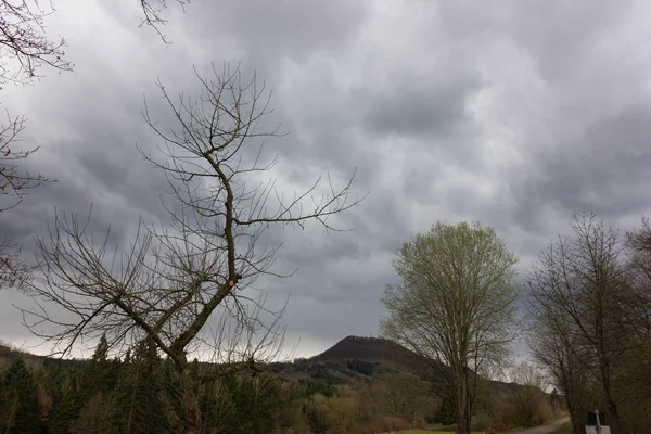 Temporale Nel Sud Della Germania Paesaggio Montano Pasqua Primavera — Foto Stock