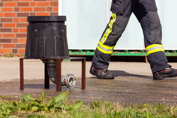 Service Incendie Action Dans Sud Allemagne Campagne — Photo