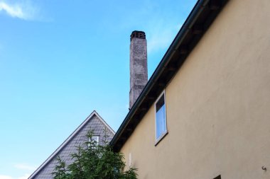 cepheler ve Güney Almanya tarihi şehir vintage bir bahçede detaylarını