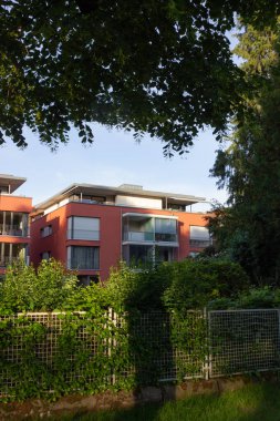 Güney Almanya şehir cepheler mimari bahar akşamları