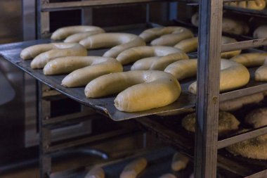 kahverengi lezzetli renkleri Güney Almanya'da bir fırın fırın hamur işleri ve altın ile bir fırın ekmek