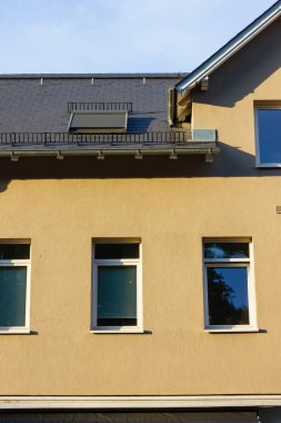 Güney Almanya şehir cepheler mimari bahar akşamları