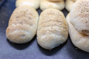 topuz ekmek ve bir fırın Güney Almanya'da sandviç rulo