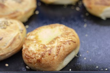 topuz ekmek ve bir fırın Güney Almanya'da sandviç rulo