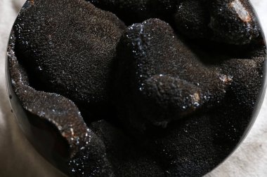 stuttgart şehir ve Güney Almanya Münih yakınındaki bazı parlak taşlarla kahverengi koyu siyah renklerde taş sanat