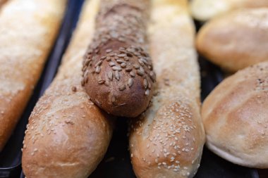 topuz ekmek ve bir fırın Güney Almanya'da sandviç rulo