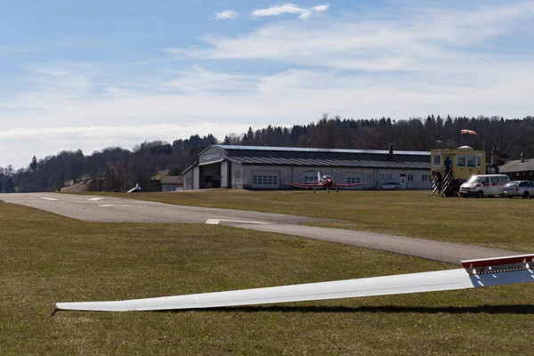 Detalles Del Planeador Aeródromo Del Sur Alemania — Foto de Stock