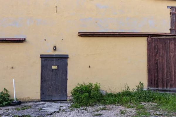 Arrière Cour Façade Vintage Vieux Bâtiment Printemps Allemagne Sud — Photo